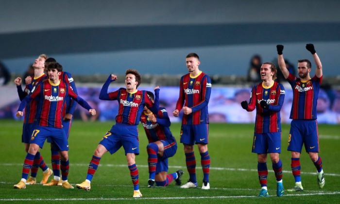 บาร์เซโลนาชนะ true Sociydad with BAR ในภาษาสเปน La Liga